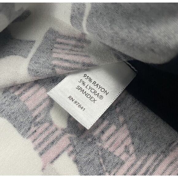 J Jill Wearever Collection Multicolor Red Black Floral Sleeveless Blouse Tank M - Picture 6 of 9